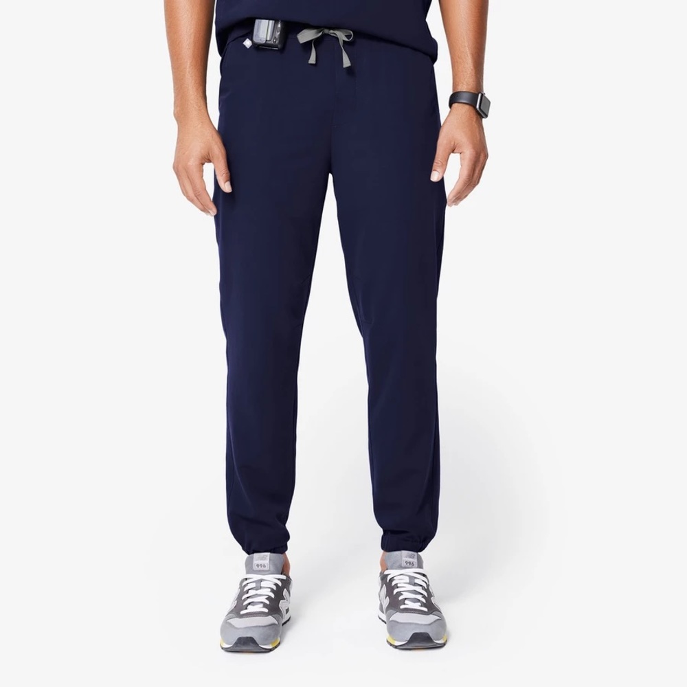 Figs Men’s Blue Slim-Fit Jogger Scrubs, sz M